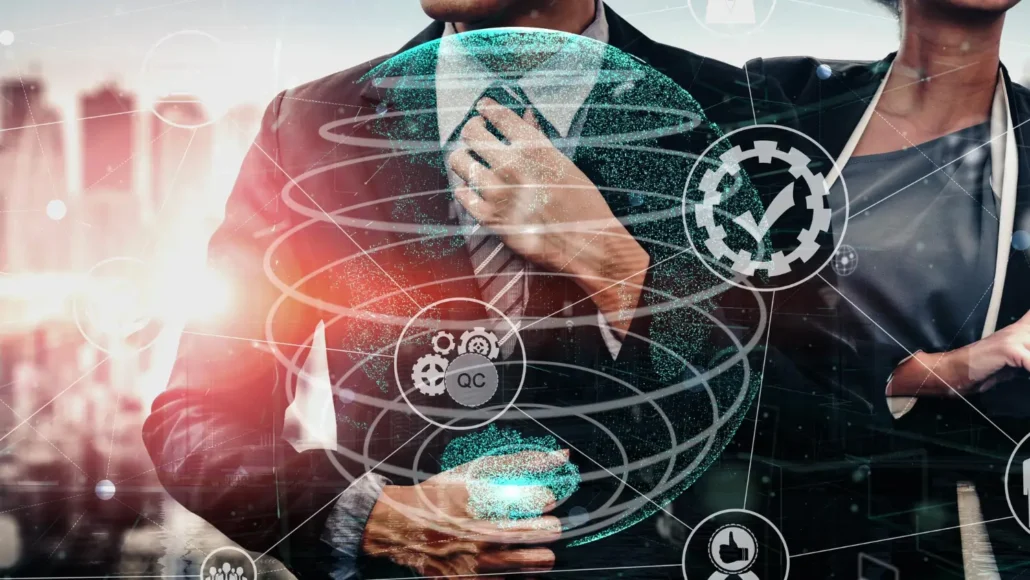 Image of a handshake or collaboration between two companies, symbolizing the partnership between The Disruption House and the International RegTech Association.