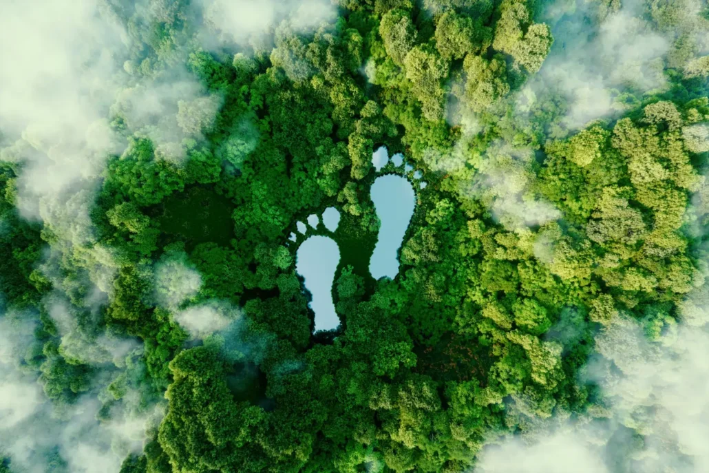 A visual representation of calculating household or office footprints, highlighting the importance of measuring sustainability efforts in reducing emissions.