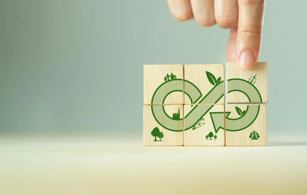 Discover how implementing sustainable practices can improve your bottom line and drive long-term success in this infographic-style image.